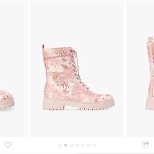💖JustFab pink lace up boots